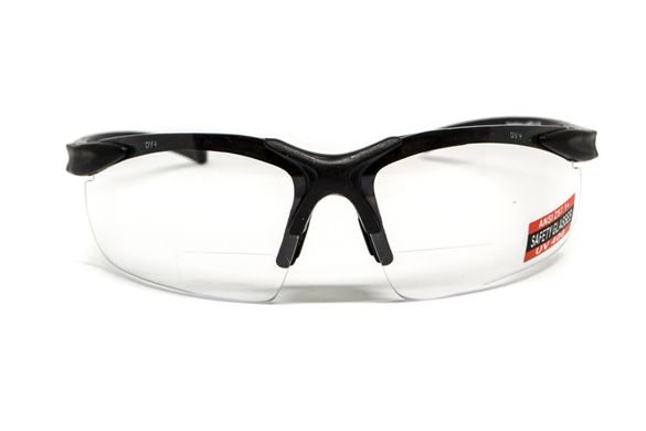Ударостійкі біфокальні окуляри Global Vision Apex Bifocal +2.0 (clear) 4 купити